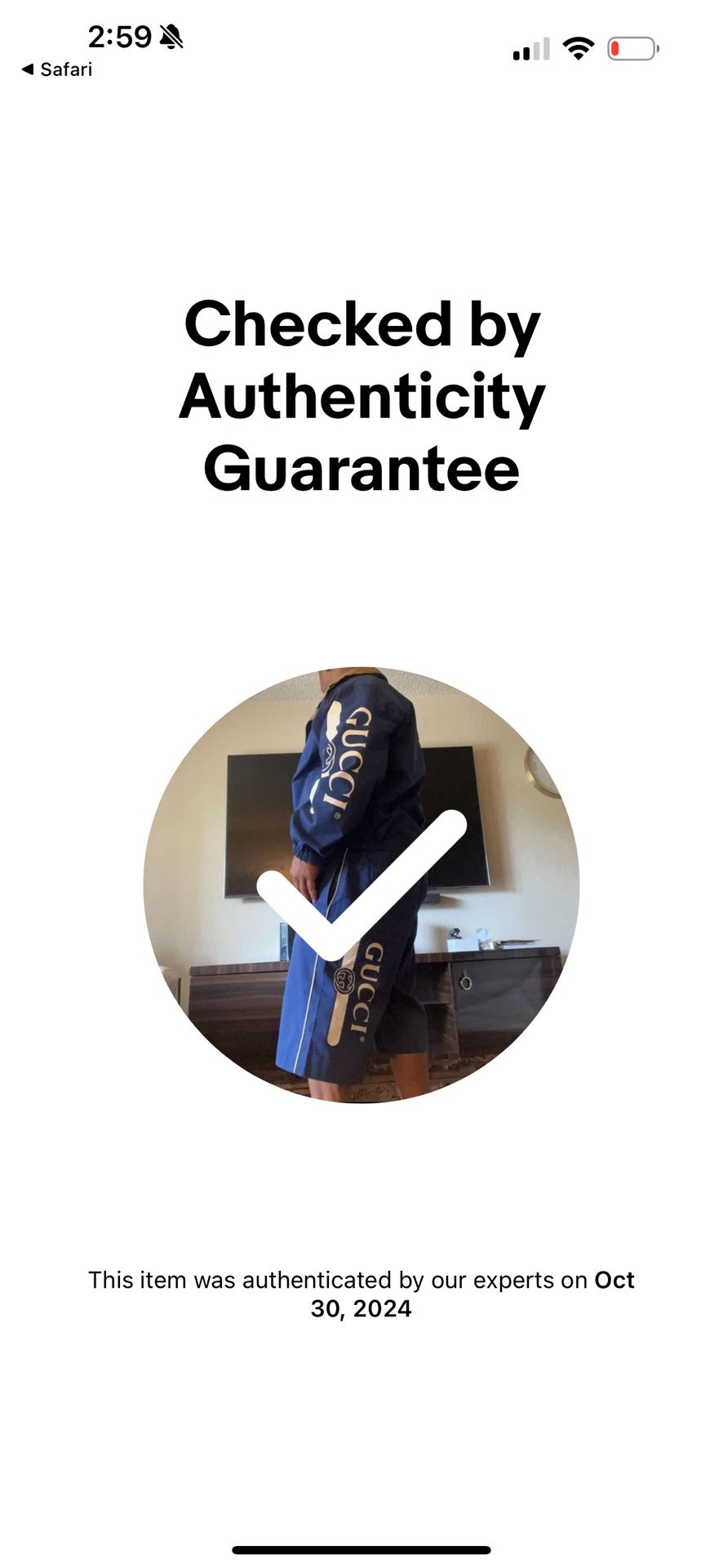Gucci Jacket And Shorts Custom Made With Authenticity 