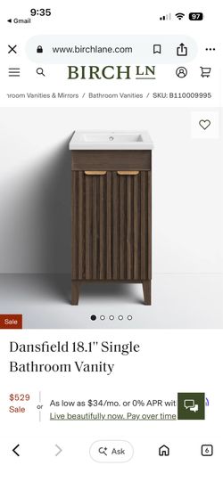 New Dansfield 18.1 vanity