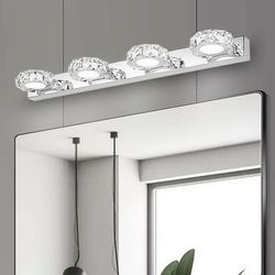 Modern Bathroom LED Crystal Mirror Light 