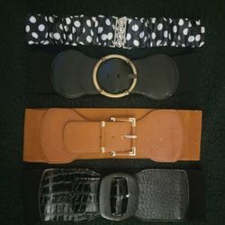 4 Dress Up Belts For Women's 