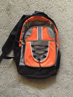 Orange backpack