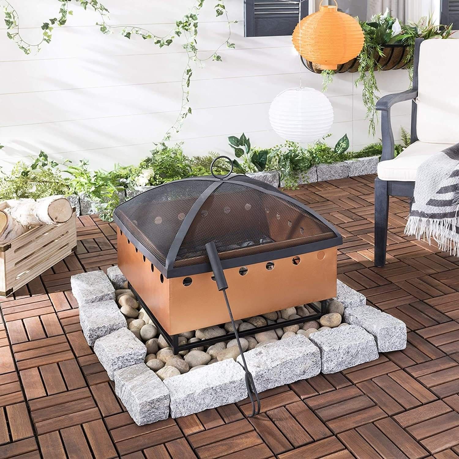 NEW Outdoor Square Fire Pit