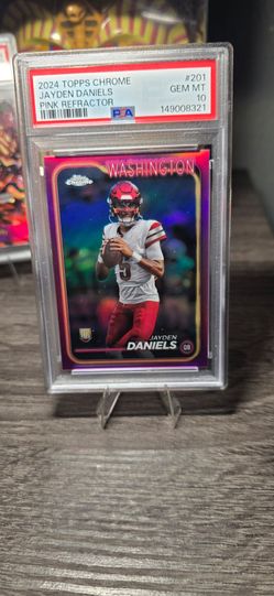 Jayden daniels pink refractor psa 10