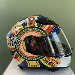 agv k3 ms SV-S Motorcycle Helmet (MS, VR46 Replica) Automotive Shell in HIR AGV K3 Helmet - Cycle