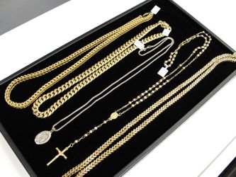 10K 14K 18K ALL CHAINS ON SALE AT HALF PRICE!