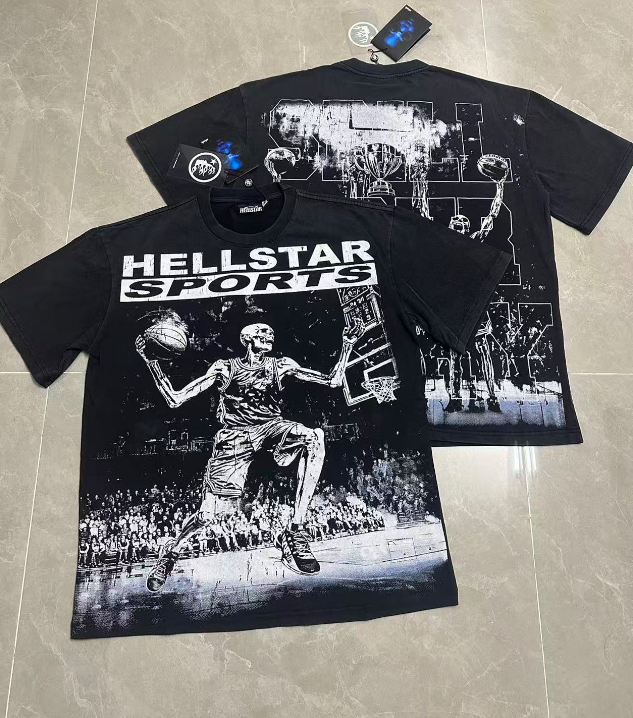 Hellstar “Sports” Graphic T Shirt Size MEDIUM Men's Brand New with Tags
