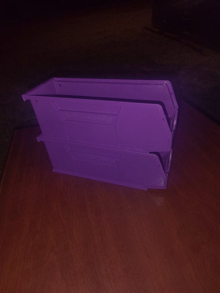 NWT Stackable Purple Storage Boxes 
