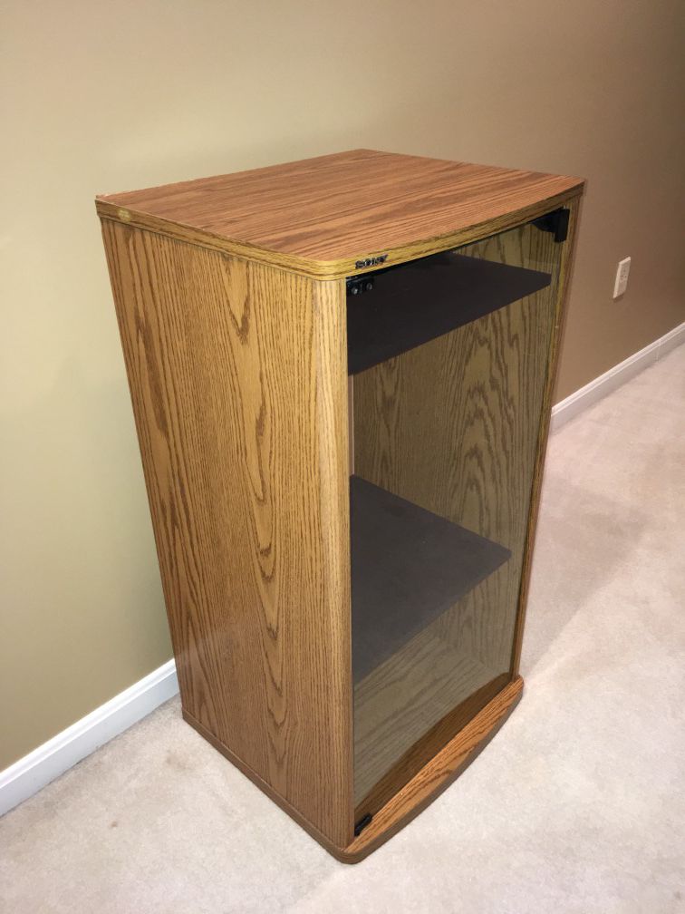 SONY stereo cabinet with glass door