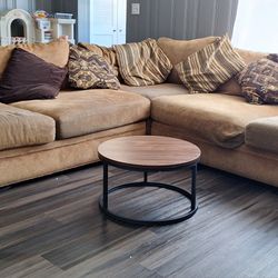 2pcs Sectional Couches Coffee Table Included 