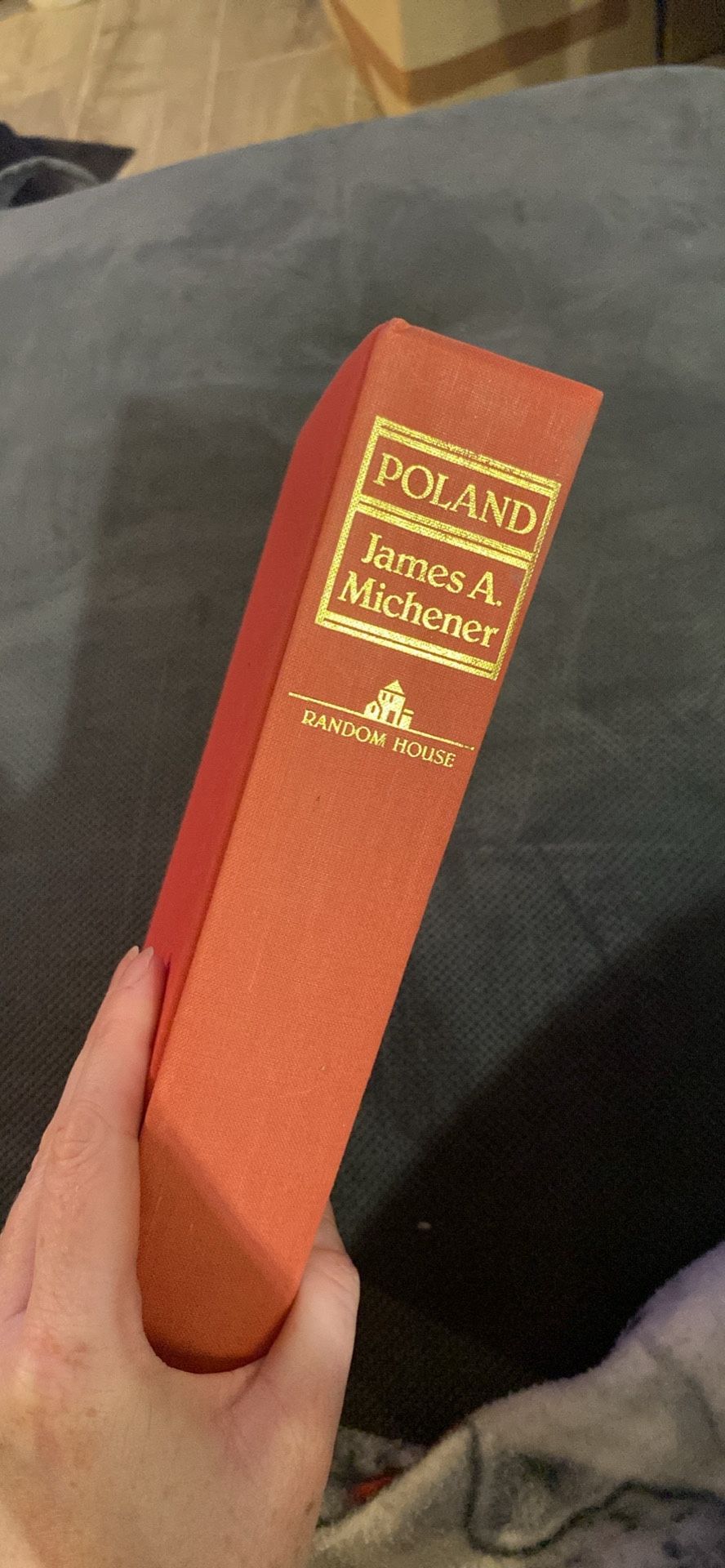 Poland by James A. Michener (1983, Random House) — Red Cloth Hardcover, Vintage Historical Fiction