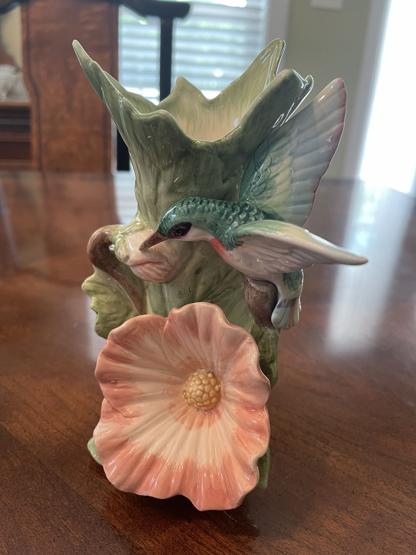 Vintage 1987 Fitz Floyd Hummingbird Vase