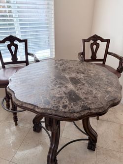 Breakfast nook granite table