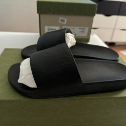 Gucci Leather Slides