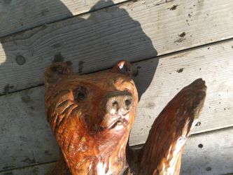 Wooden Bear Carvings His And Hers