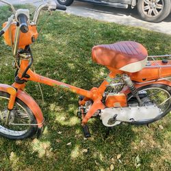 Honda Express Moped Orange