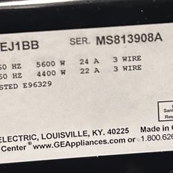 GE Black electric washer and dryer