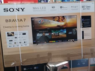 65" screen mini led smart 4k ultra HDTV by Sony bravia 7. Original box sealed.