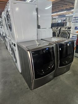 Huge Liquidation Sale Warehouse Full Of Nice Refurbished Reconditioned Certified Appliances Washer Dryer Refrigerator Oven Stove Stackable Free Warran
