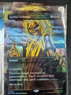 Magic The Gathering Iron Maiden Rainbow foil Secret Lair Cards