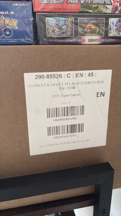 Pokemon Scarlet & Violet 151 Alakazam EX Box SEALED CASE
