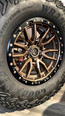 Fuel Rims Rebel 9JX18 ET & Wrangler Tires set of 4 (four) OBO