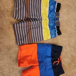 Cat and Jack Boys Size 6/7 Swimsuits MC