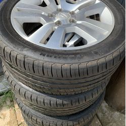 Set of 4- 17” Wheels and Tired