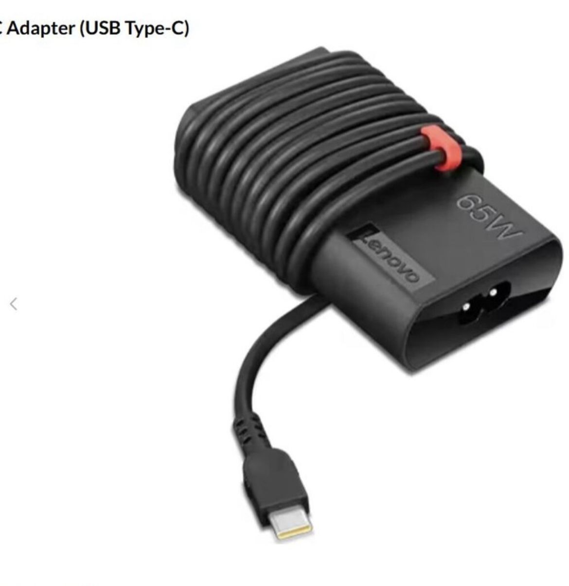 ThinkPad 65W Slim AC Adapter (USB Type-C)