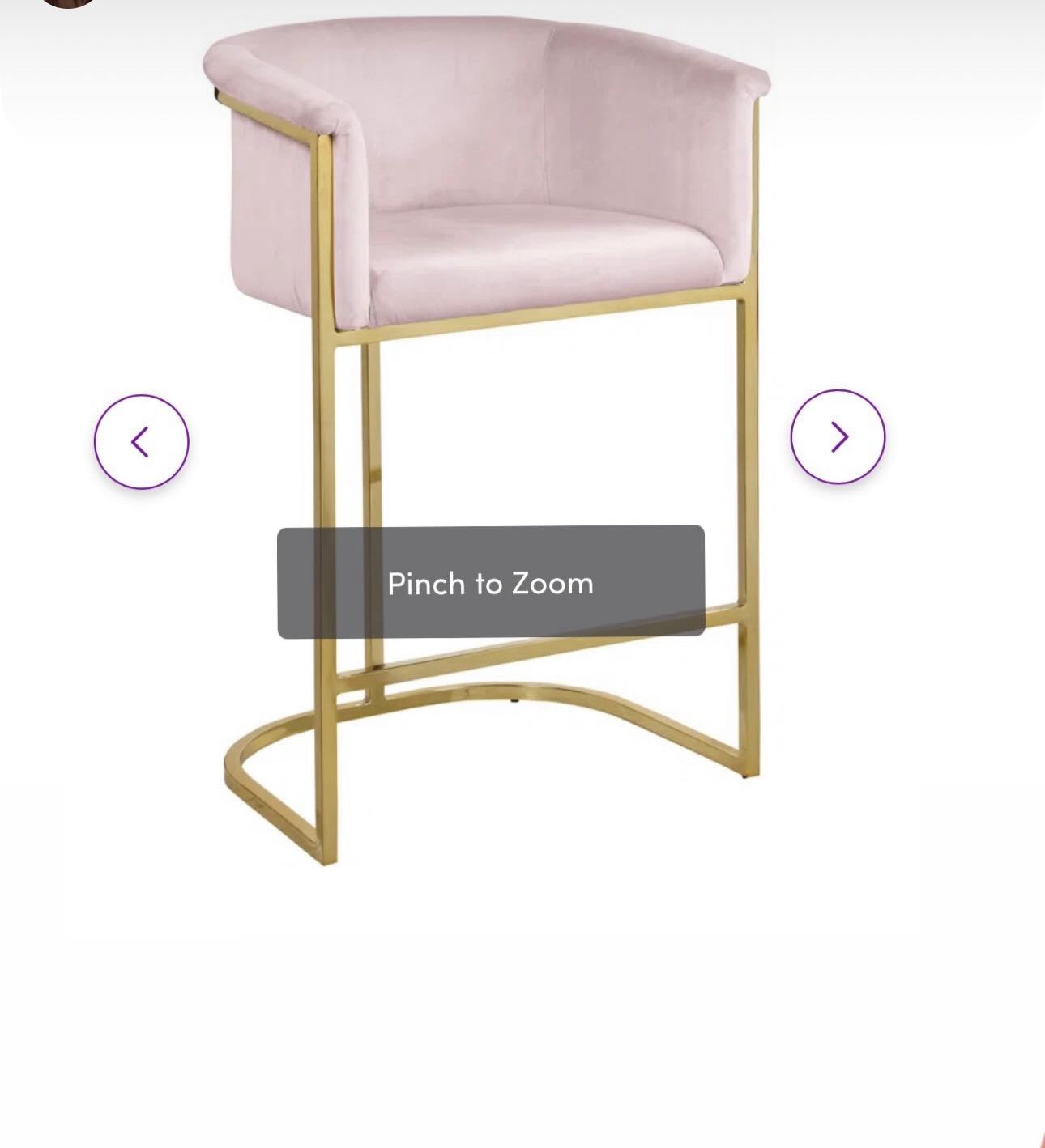 Pink Bar Stool 