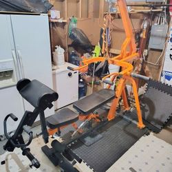 Powertec leverage bench home gym 