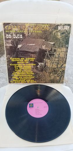 Los Bukis - Casas de cartón disco/record. Muy raro de encontrar! Se llamaban súper grupo juvenil.