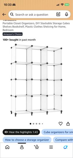 Portable closet organizer