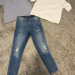 Jeans, Two Shirt Bundle