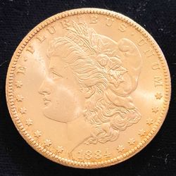 Morgan Silver Dollar. Carson City 1884
