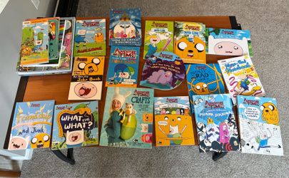 Adventure Time Books Bulk Lot Cartoon Network Finn & Jake Marceline BMO Journal Activity Books 27 items