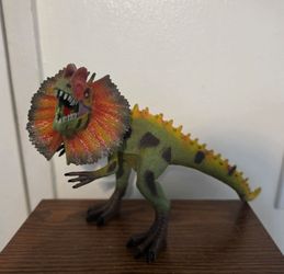 Dilophosaurus Figure, Dinosaur Figurine Decoration Collection Lifelike PVC Plastic