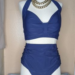 Blue Two Piece Bikini 