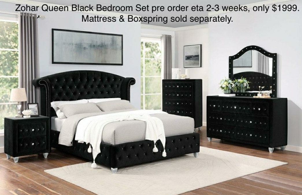 Zohar 5 Piece Queen Bedroom Set 