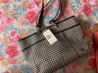 Vintage Lauren Ralph Lauren Houndstooth Shoulder Bag
