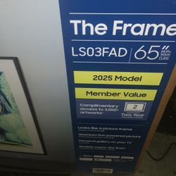 SAMSUNG 65"INCH QLED 4K THE FRAME TV LS03FAD