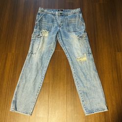 Fashion nova Men’s wide leg cargo jeans