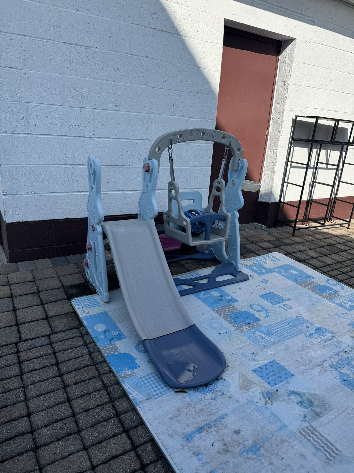 Kids Slide And Swing Set