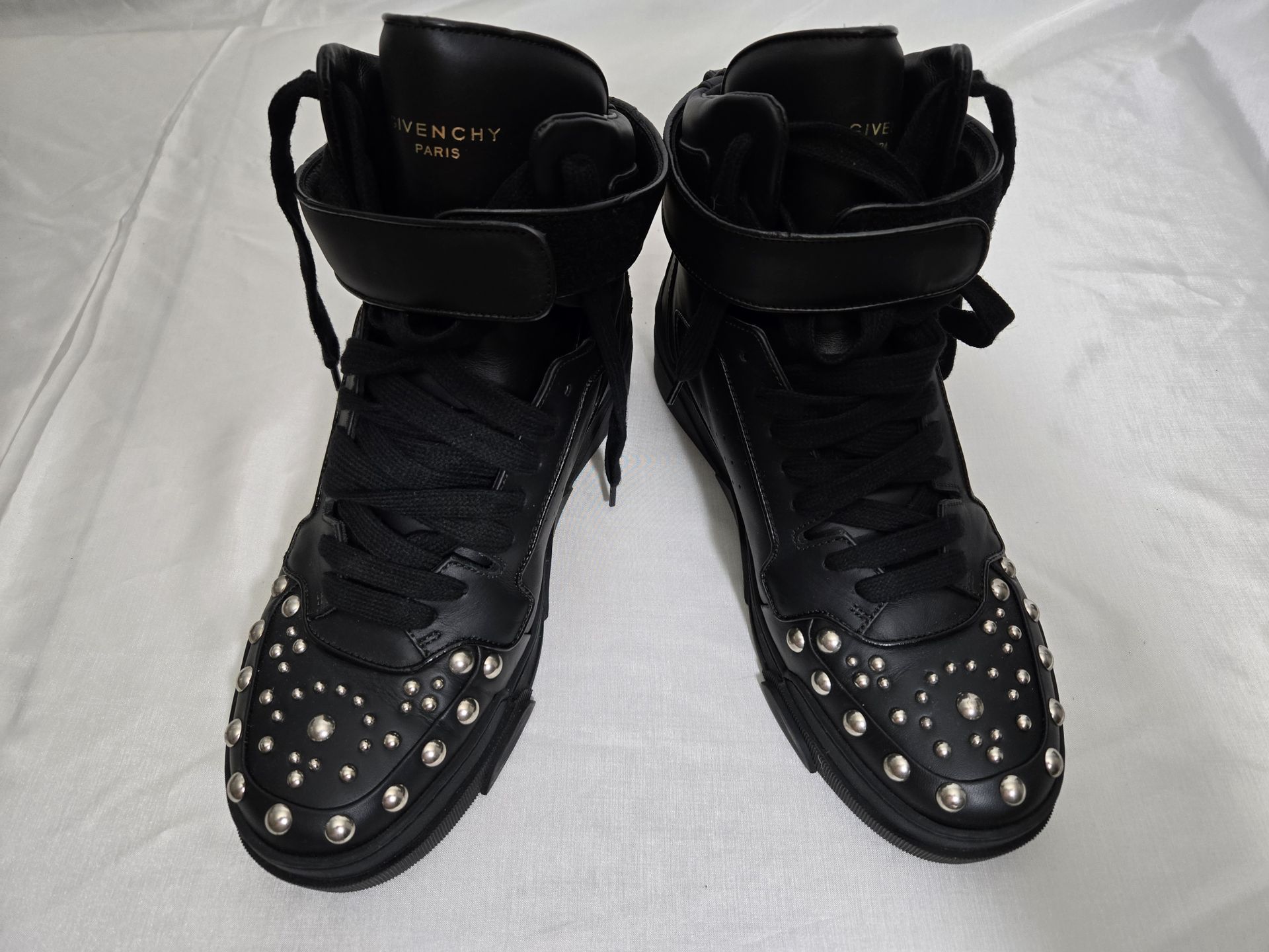 靴 14AW GIVENCHY RiccardoTisci Studs Shoes Givenchy by Riccardo Tisci Black Calf Leather Studded 