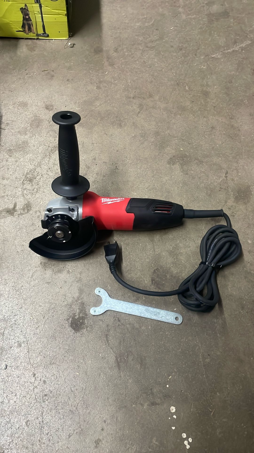 Milwaukee 7 Amp Corded 4-1/2 in. Small Angle Grinder with Sliding Lock-On Switch