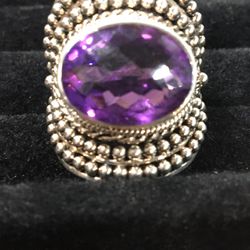 Real Amethyst and Stealing Silver Ring