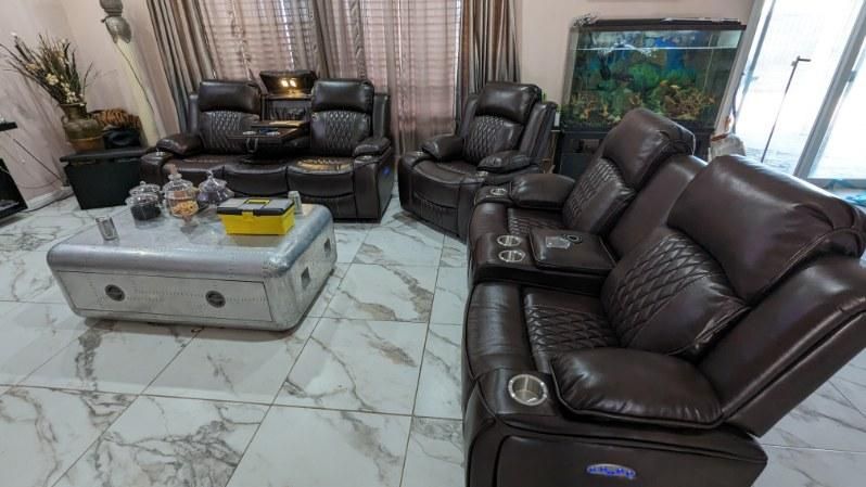 New 3 Piece Luxury Power Recliner Couch Set / Free Delivery