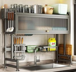 NIB Over the Sink Drying Rack w/Accessories