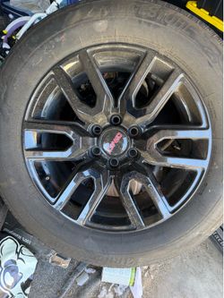 20” Gloss Black GMC TRUCK/SUV Rims and Tires 33” Tires