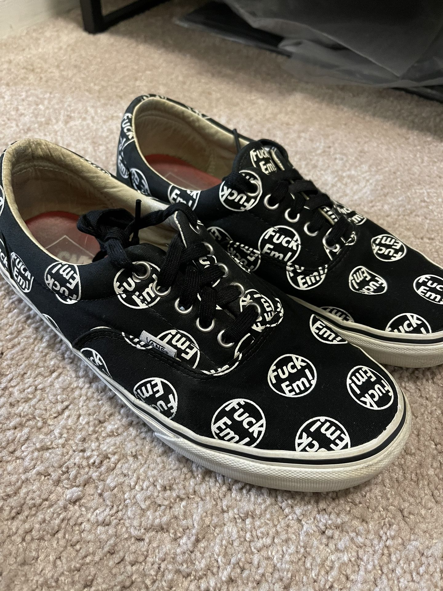 Supreme F*ck Em! Vans Size 11 Used Box Logo