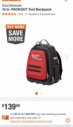 Milwaukee PACKOUT 15" Tool Backpack (48-22-8301)